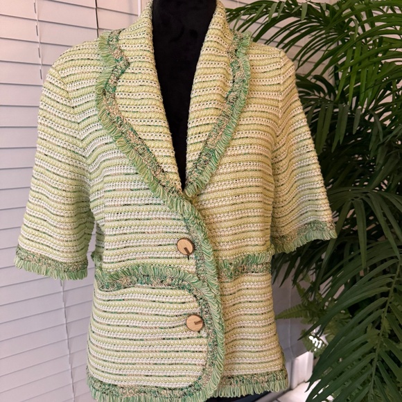 ESCADA SIZE 40 TWEED JACKET EXCELLENT CONDITION - Picture 1 of 9